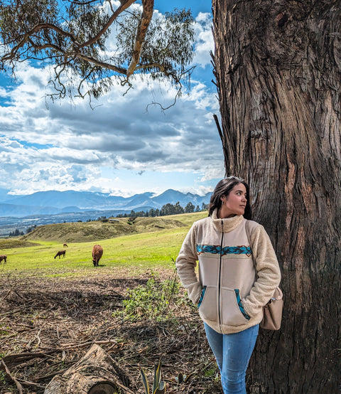 Chaqueta Inca Path Sherpa - Crema Capuchino