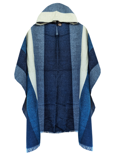 Poncho con capucha de alpaca para mujer, capa de lana con capucha, poncho  largo de invierno, cómoda capa de casa