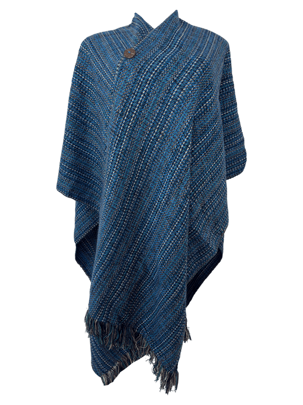 Poncho Nocturne Índigo