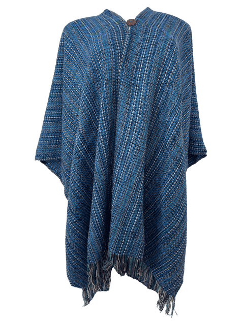 Poncho Nocturne Índigo