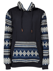 Hoodie Andes Negro - Azul Marino - Alpaca_Alpaca_