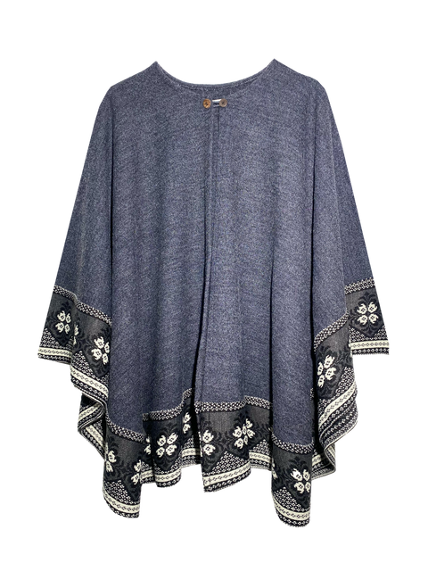 Poncho Bruma Floral